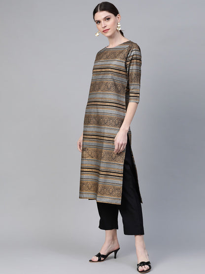 Women's Printed Straight Kurta Set