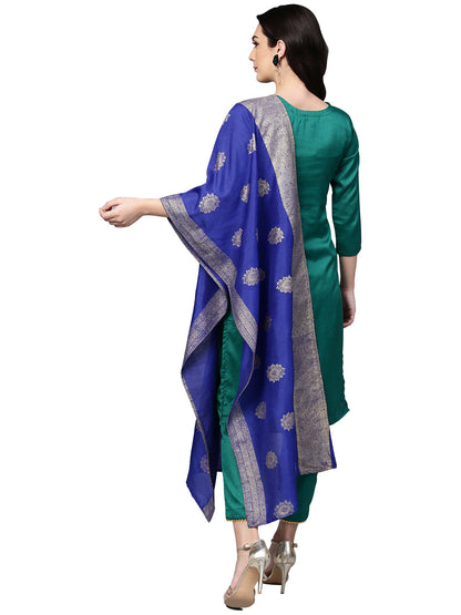 Women's Classy Faux Silk Combo With Designer Faux Silk Dupatta