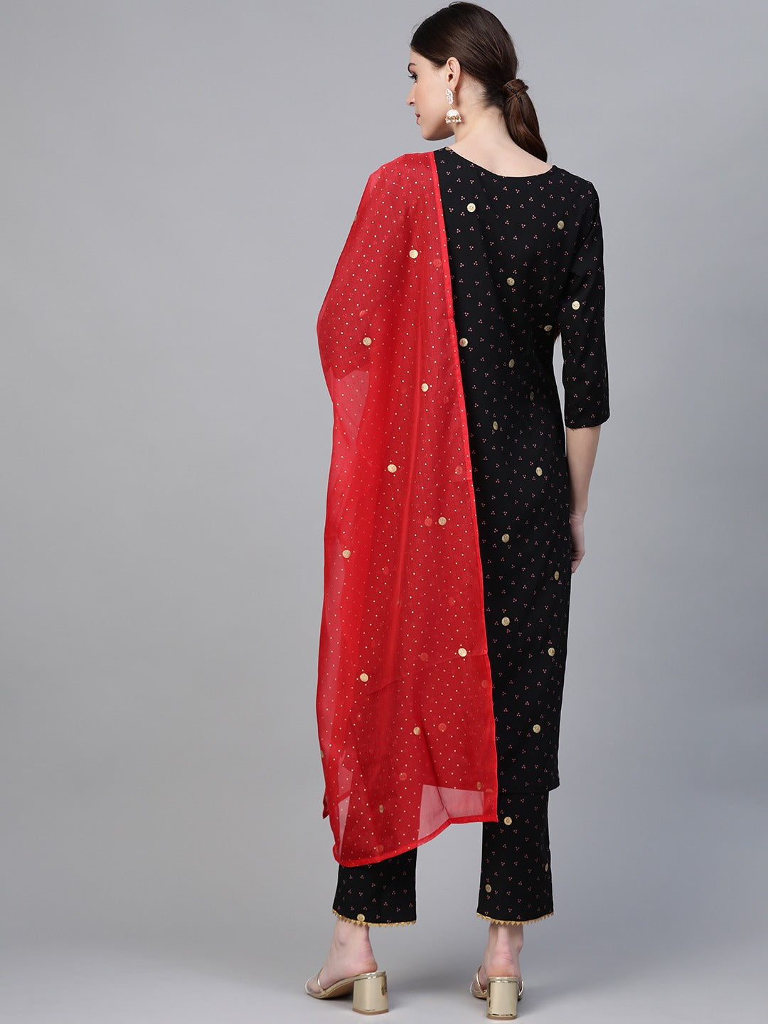 Women's Bandhni Printed Kurta Set