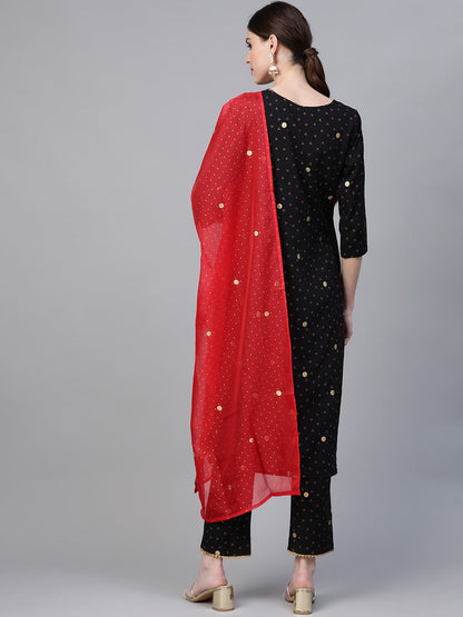 Women's Bandhni Printed Kurta Set