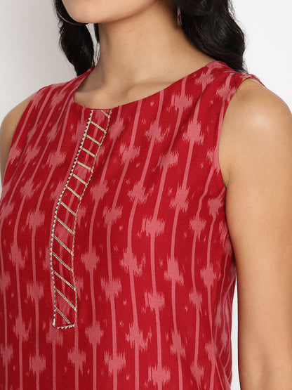 Women's Cotton Printed Kurta Plazzo With Dupatta Se