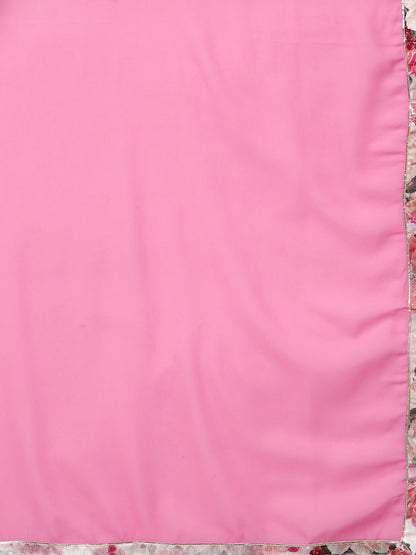 Women's Off White Printed Straight Kurta Set