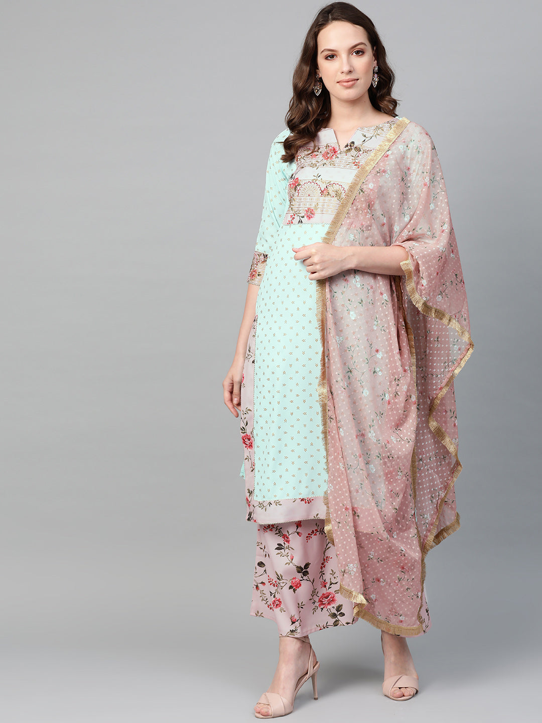 Women's  Printed Straight Kurta Set
