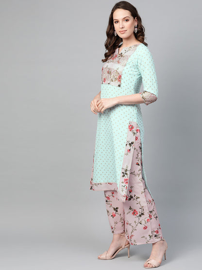 Women's  Printed Straight Kurta Set