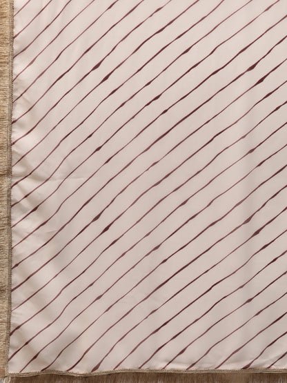 Women's  Maroon Printed Kurta Set