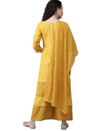 Women's Mustard Suit Set