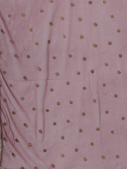Women's Crepe Wine Kurta With Sharara And Dupatta