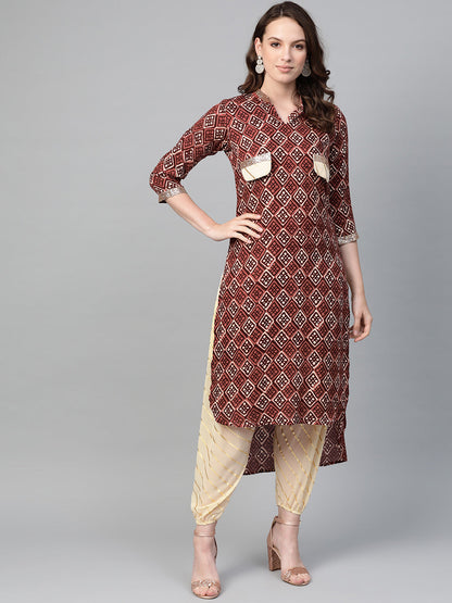 Women's  Pathani Kurta With Dhoti