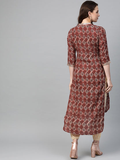 Women's  Pathani Kurta With Dhoti