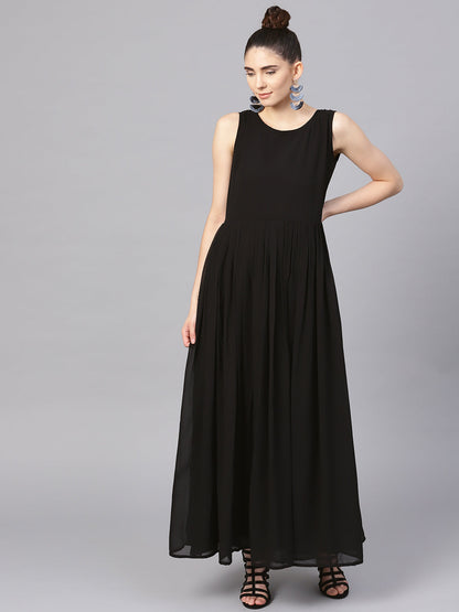 Women's Black A-Line Kurta Sets