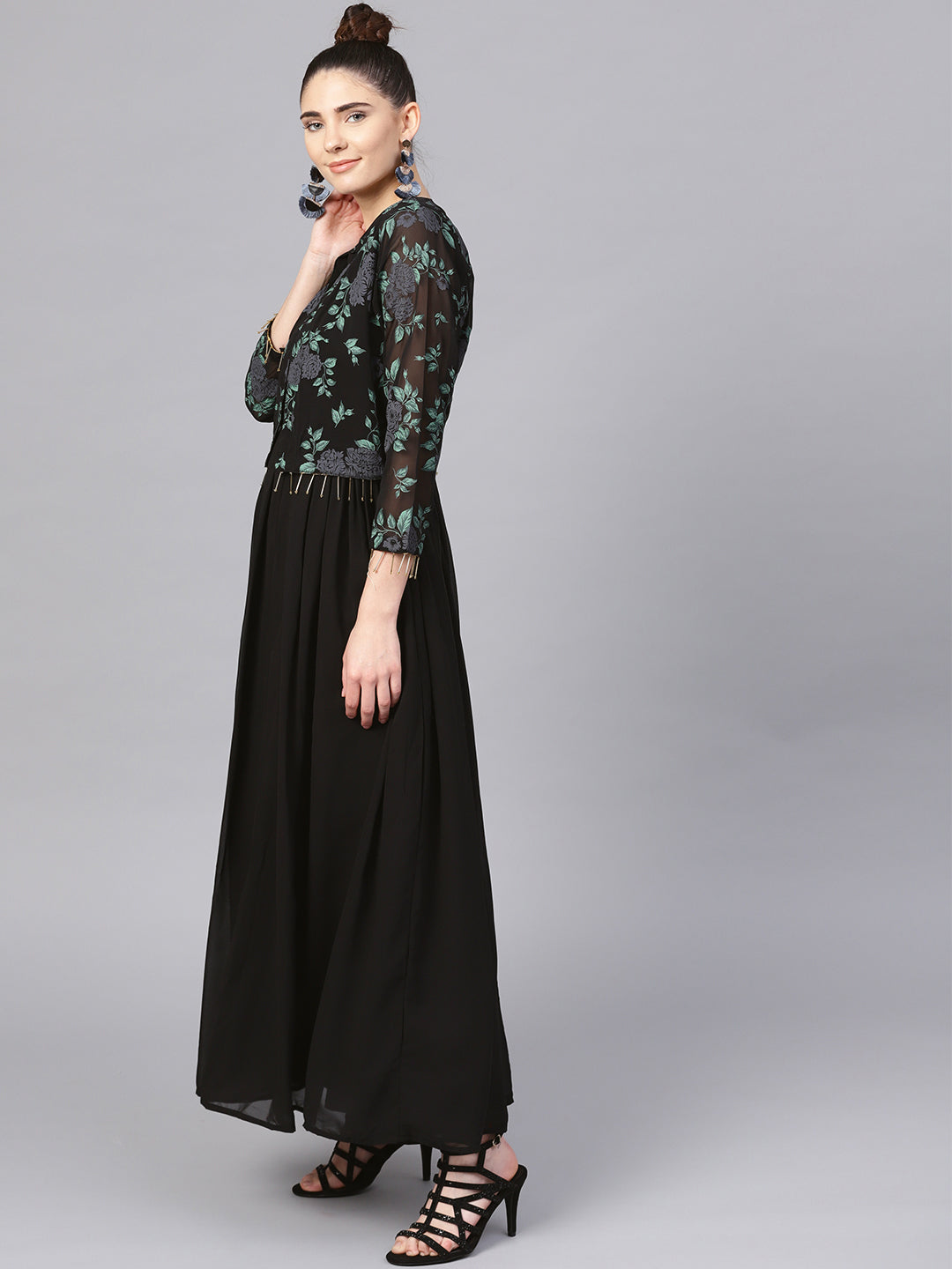 Women's Black A-Line Kurta Sets