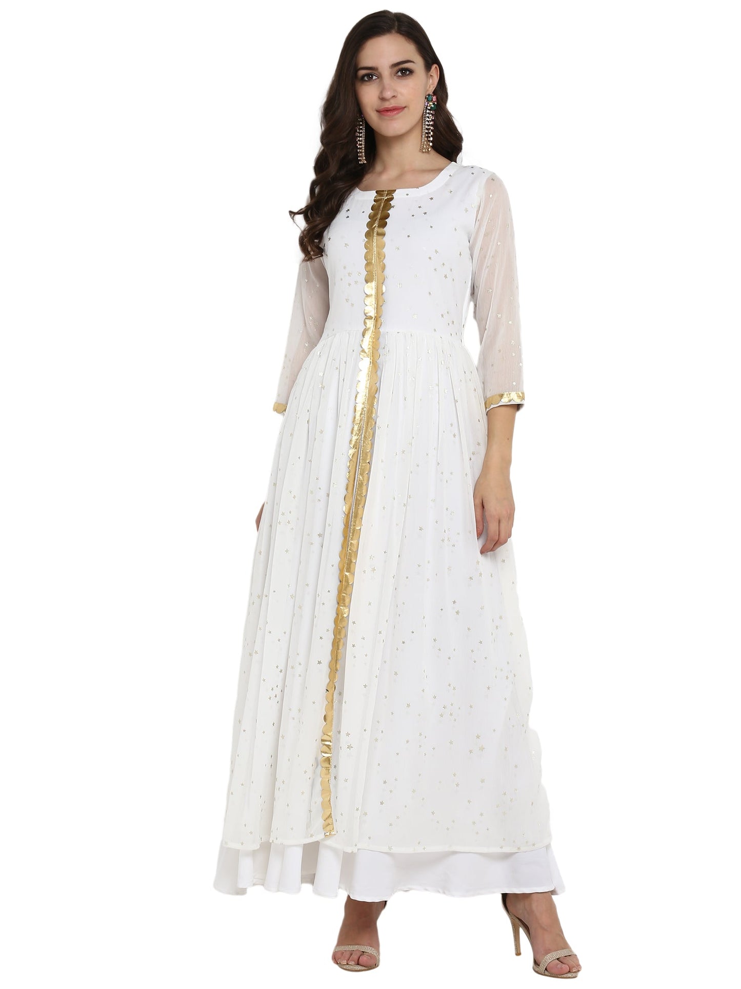 Women's Designer Double Layer Dress Only