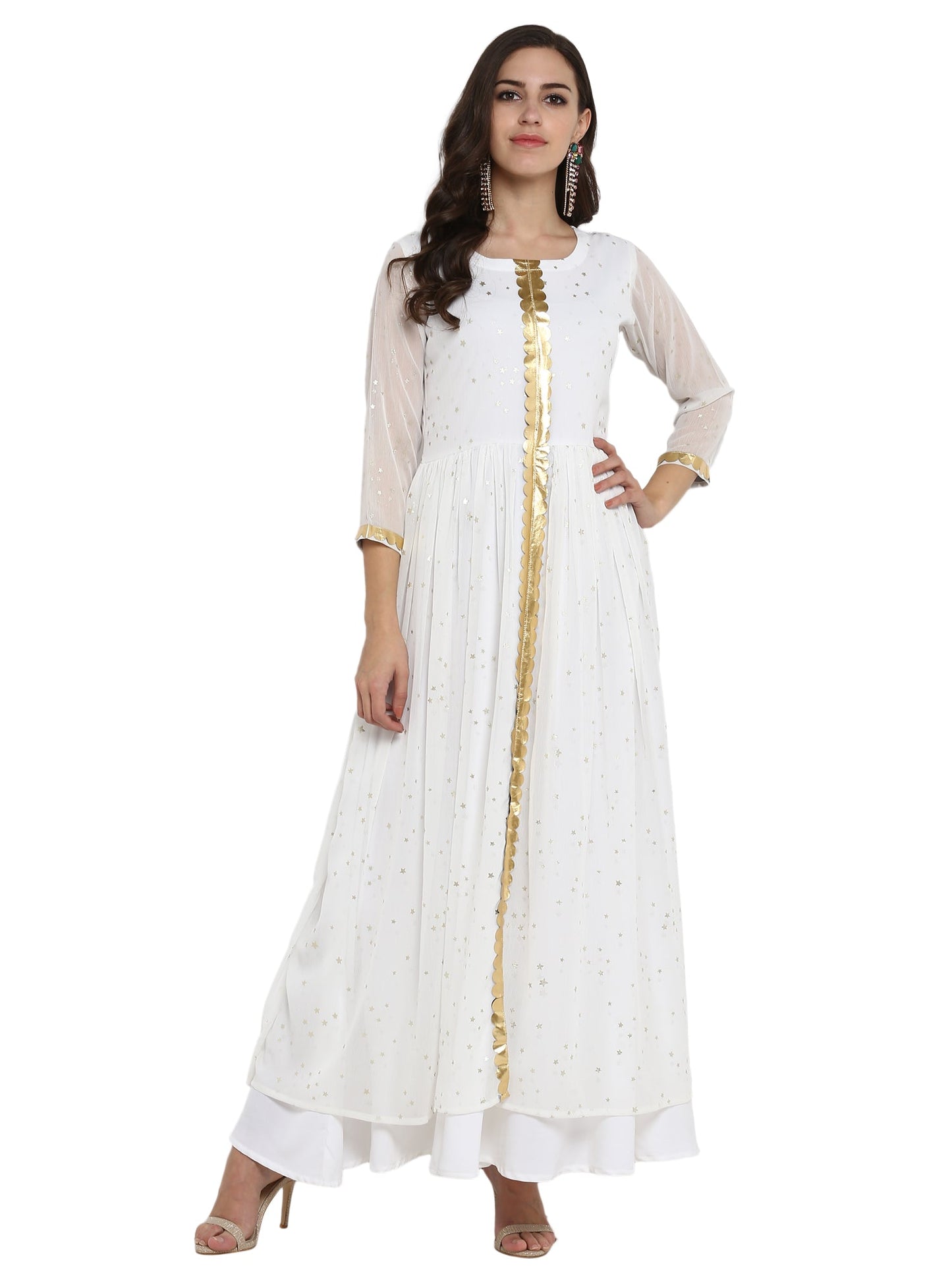 Women's Designer Double Layer Dress Only