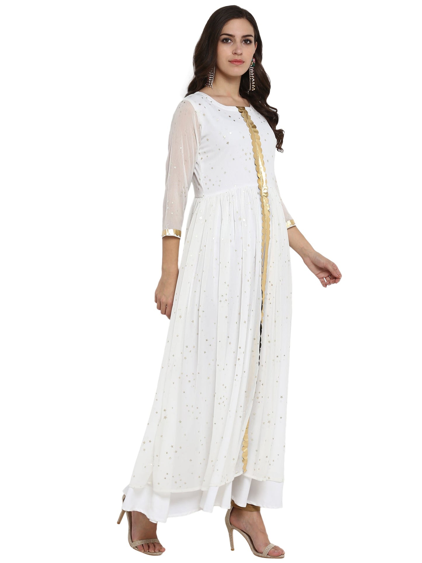 Women's Designer Double Layer Dress Only