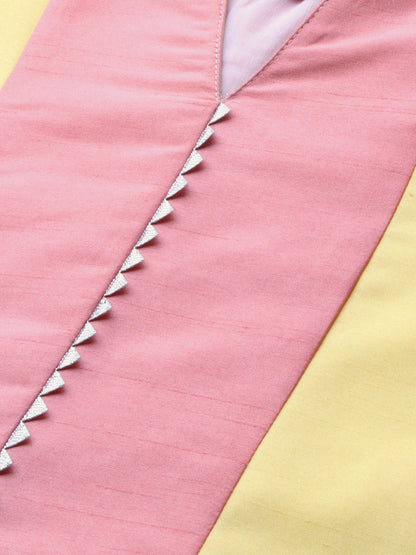 Women's  Pleated Kurta With Palazzo