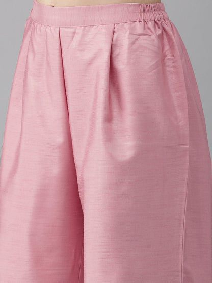 Women's  Pleated Kurta With Palazzo