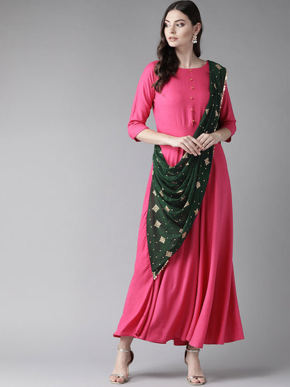 Women's Women's Dark Pink Only Gown
