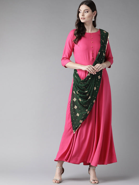 Women's Women's Dark Pink Only Gown