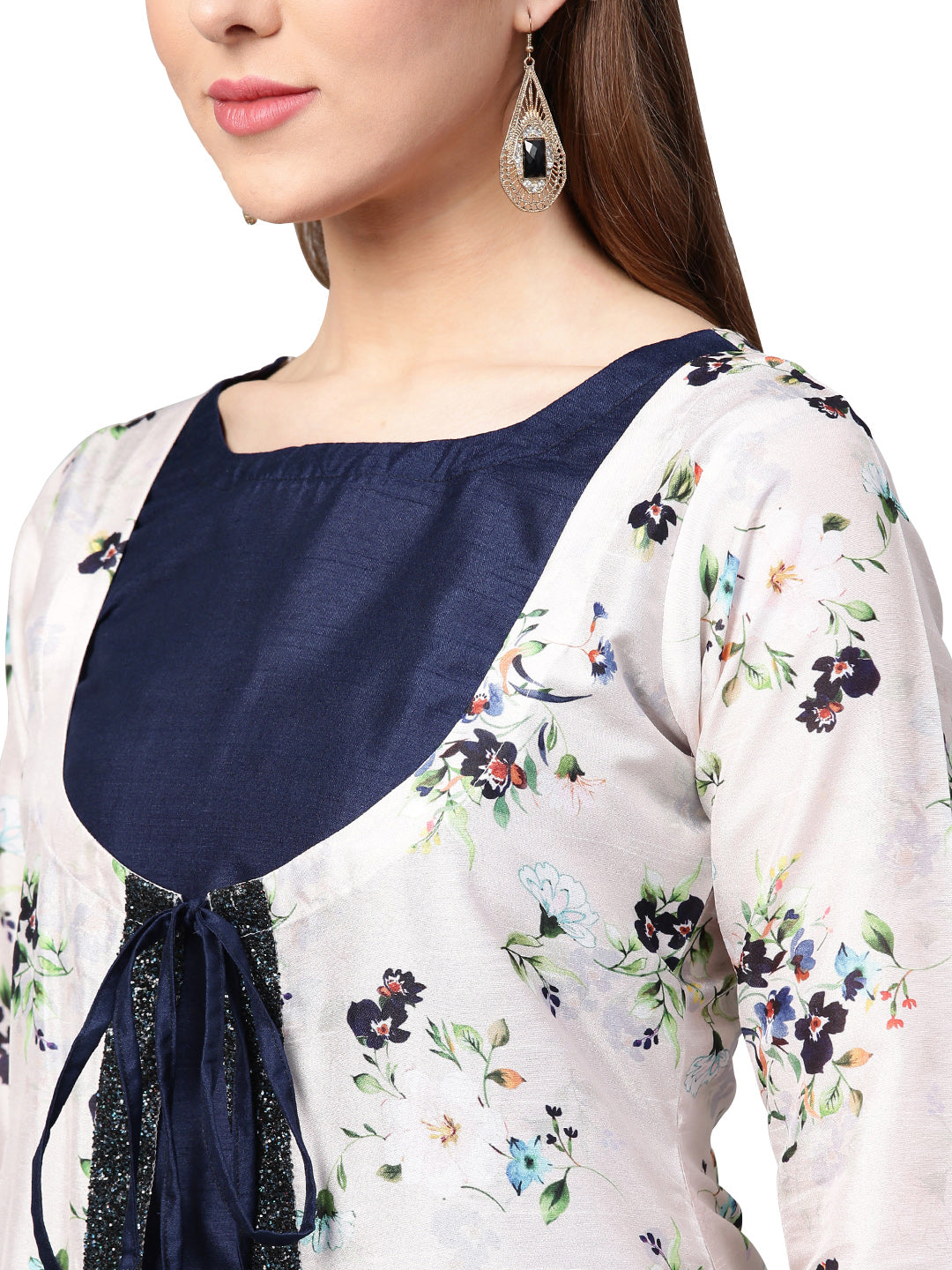 Women's Cream A-Line Only Kurta