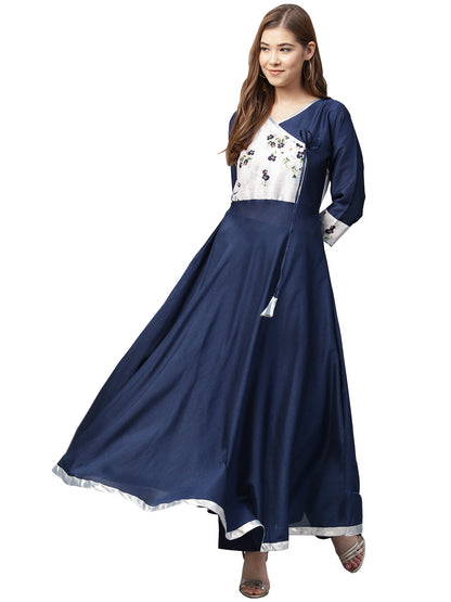 Women's Blue A-Line Only Kurta