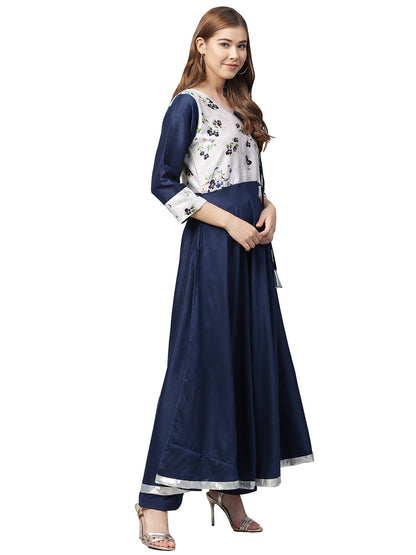 Women's Blue A-Line Only Kurta