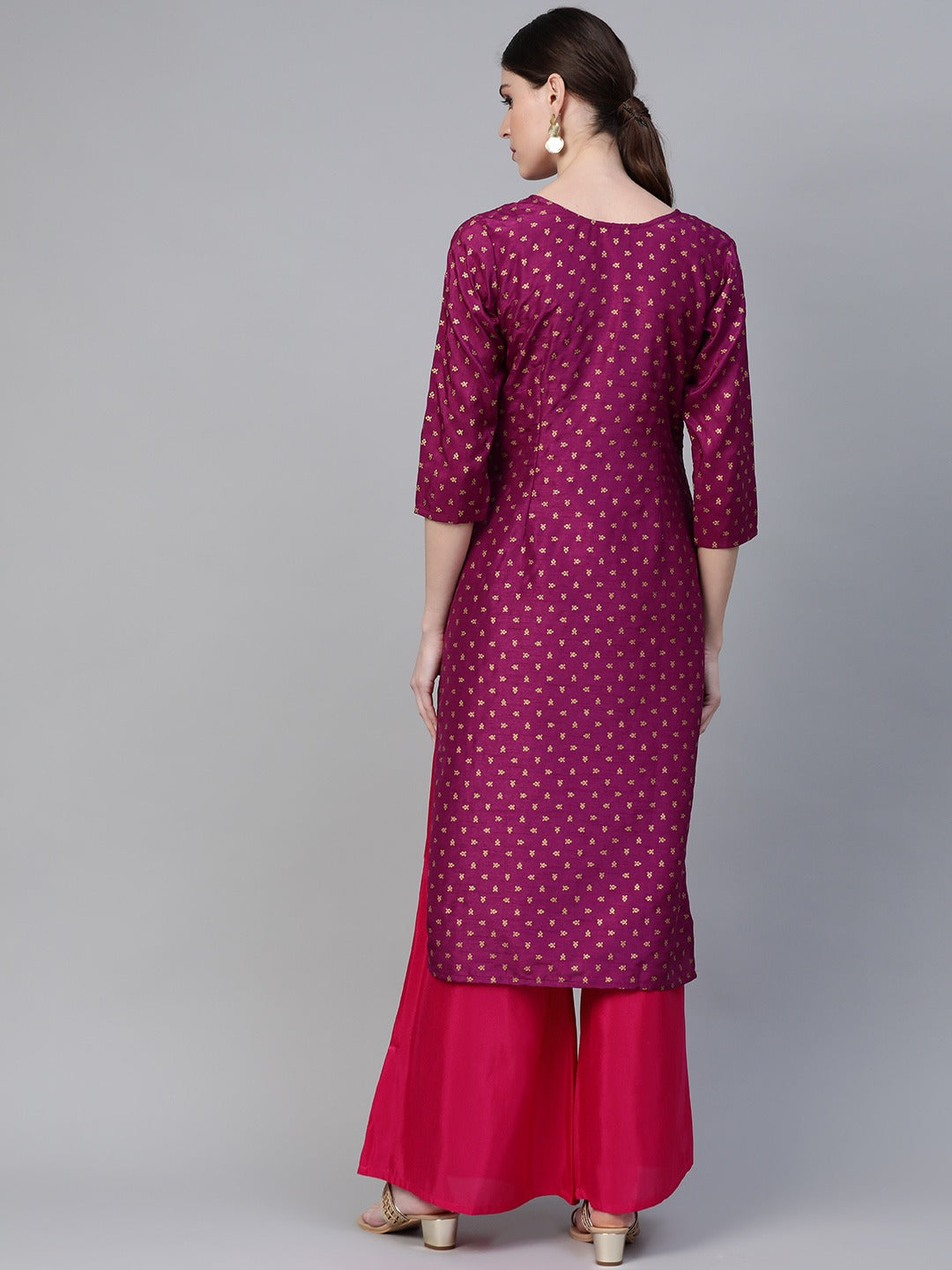 Women's Printed Kurta With Palazzo