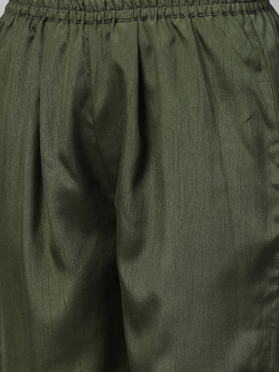 Women's  Floral Straight Kurta With Pant