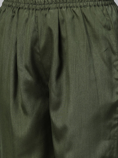 Women's  Floral Straight Kurta With Pant