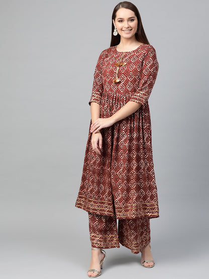 Women's  Flard Rayon Kurta Set