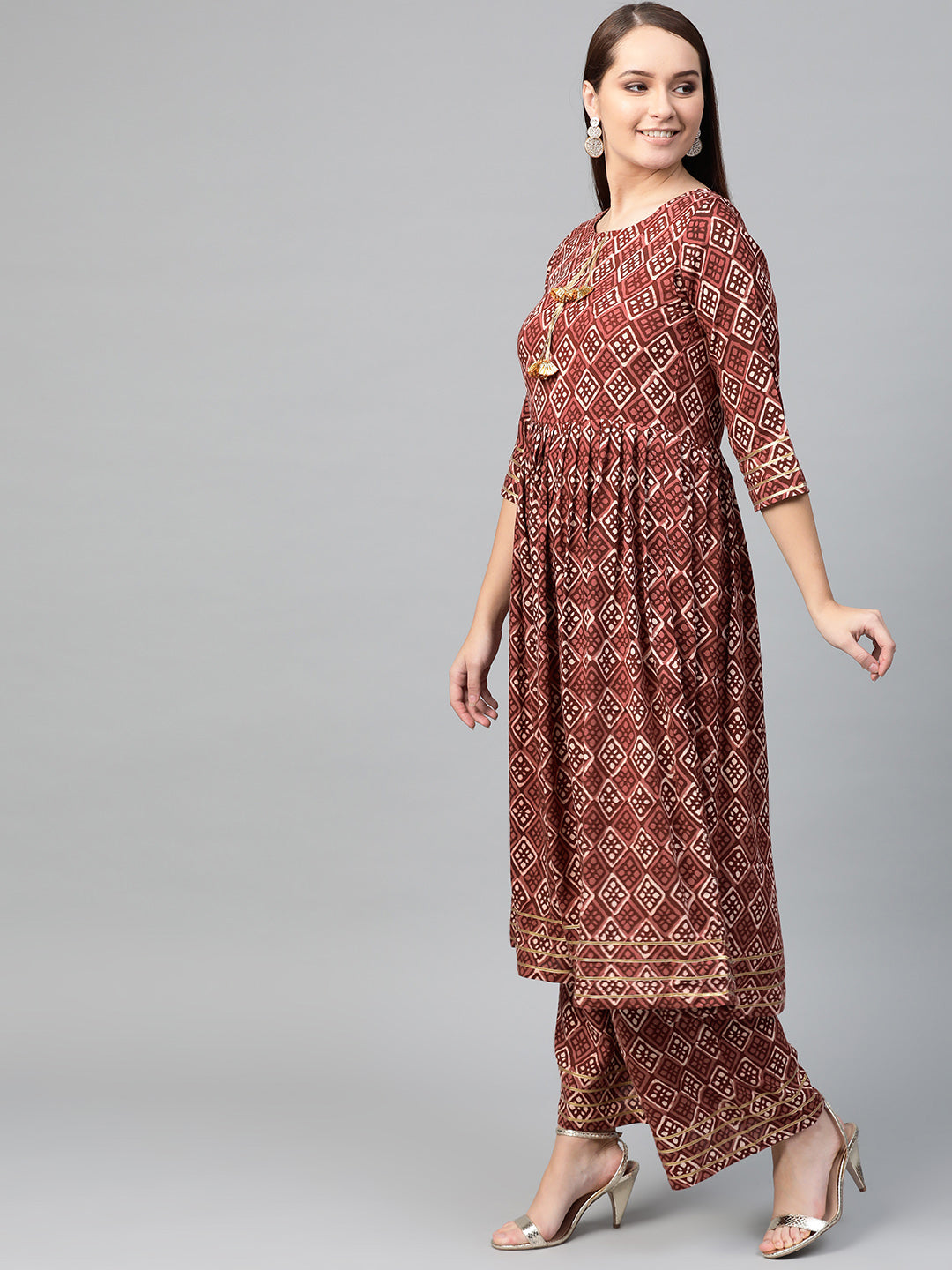 Women's  Flard Rayon Kurta Set