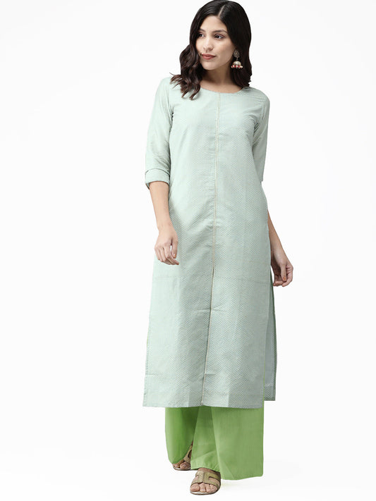 Women's  Straight Kurta With Palzzo
