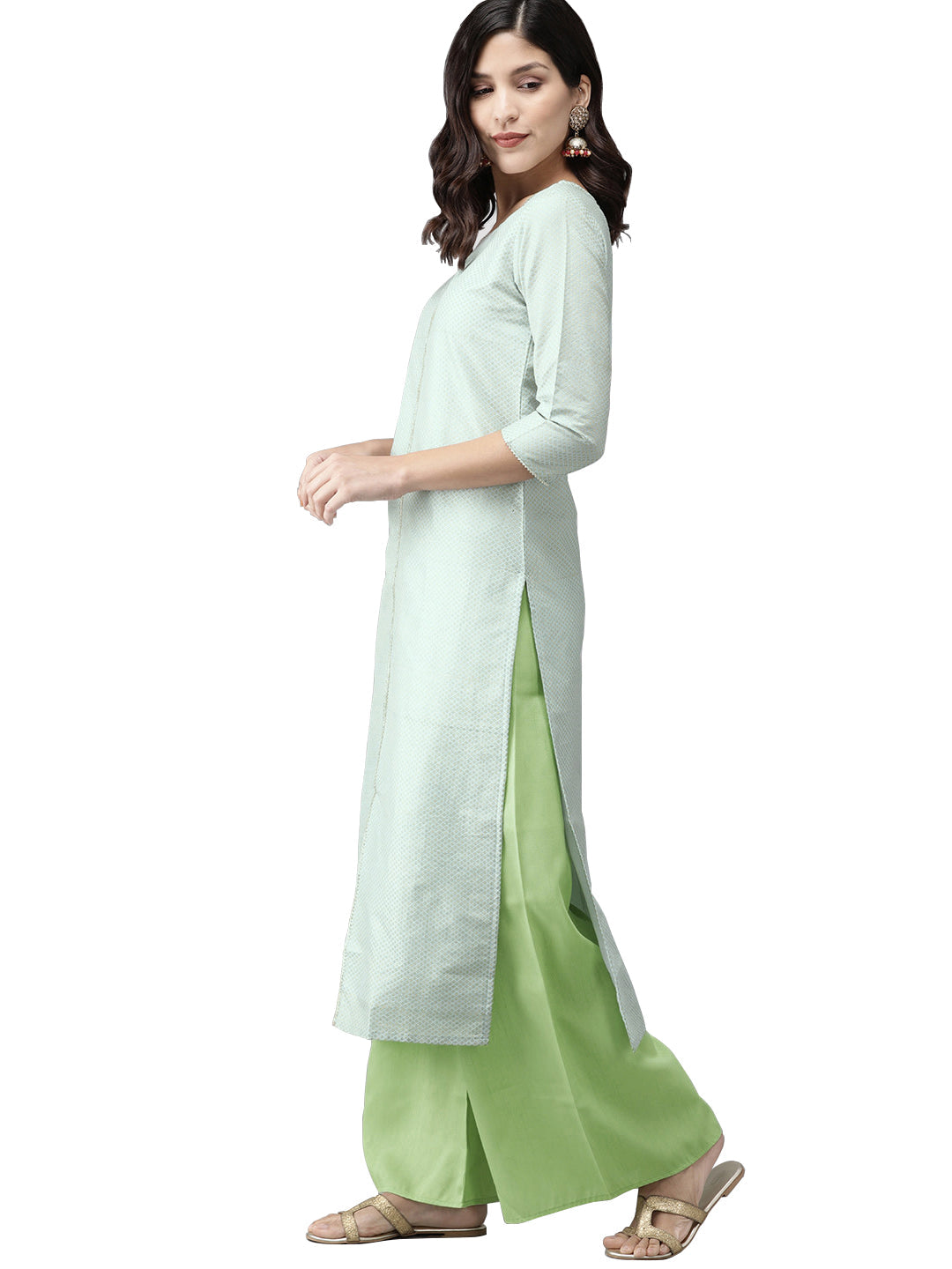 Women's  Straight Kurta With Palzzo
