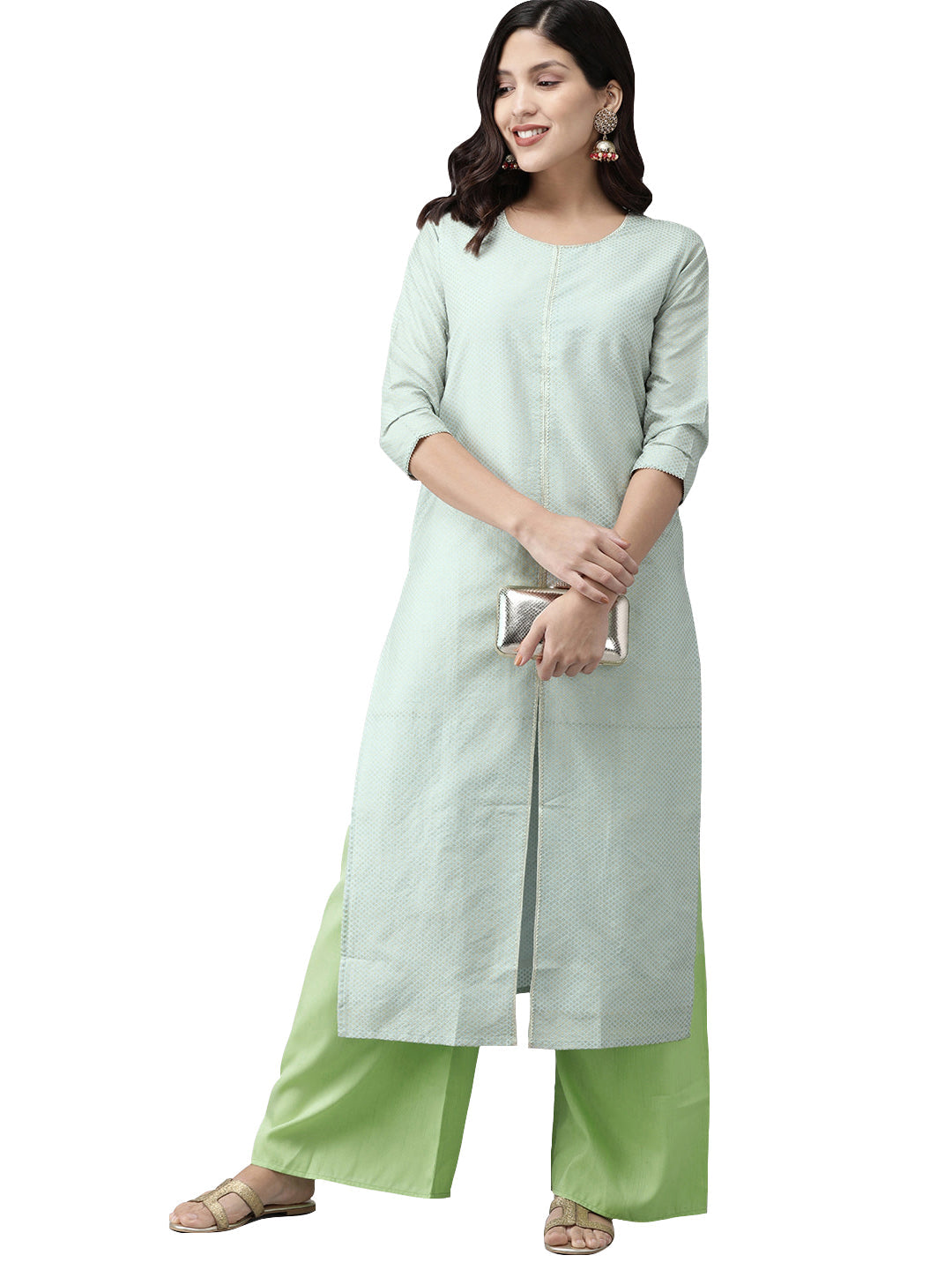 Women's  Straight Kurta With Palzzo