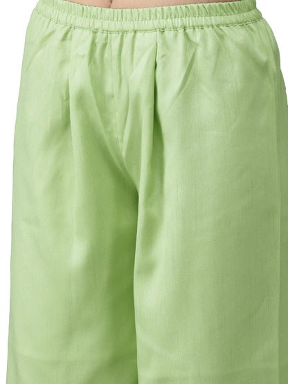 Women's  Straight Kurta With Palzzo