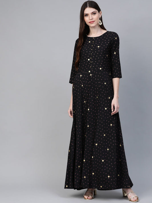 Women's Bandhani Print Anarkali Kurta With Palazzo