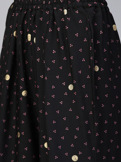 Women's Bandhani Print Anarkali Kurta With Palazzo