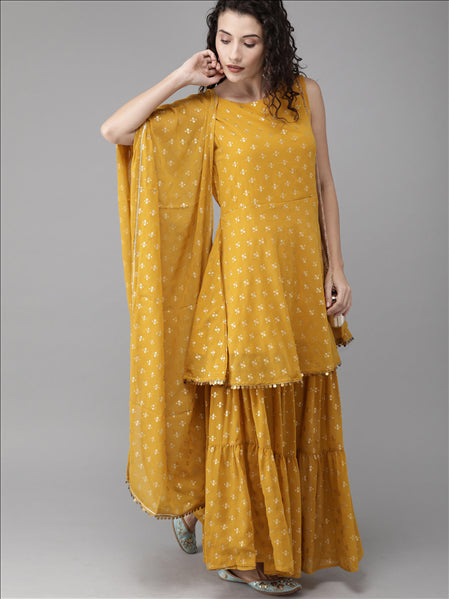 Women's Mustard Suit Set