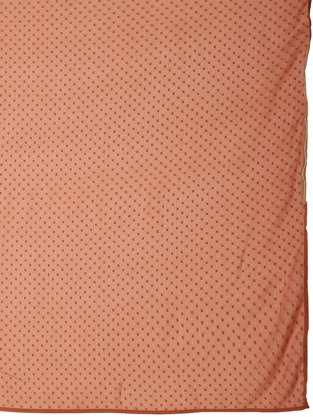 Women's Rusty Rose Butta Chiffon Ready To Wear Saree