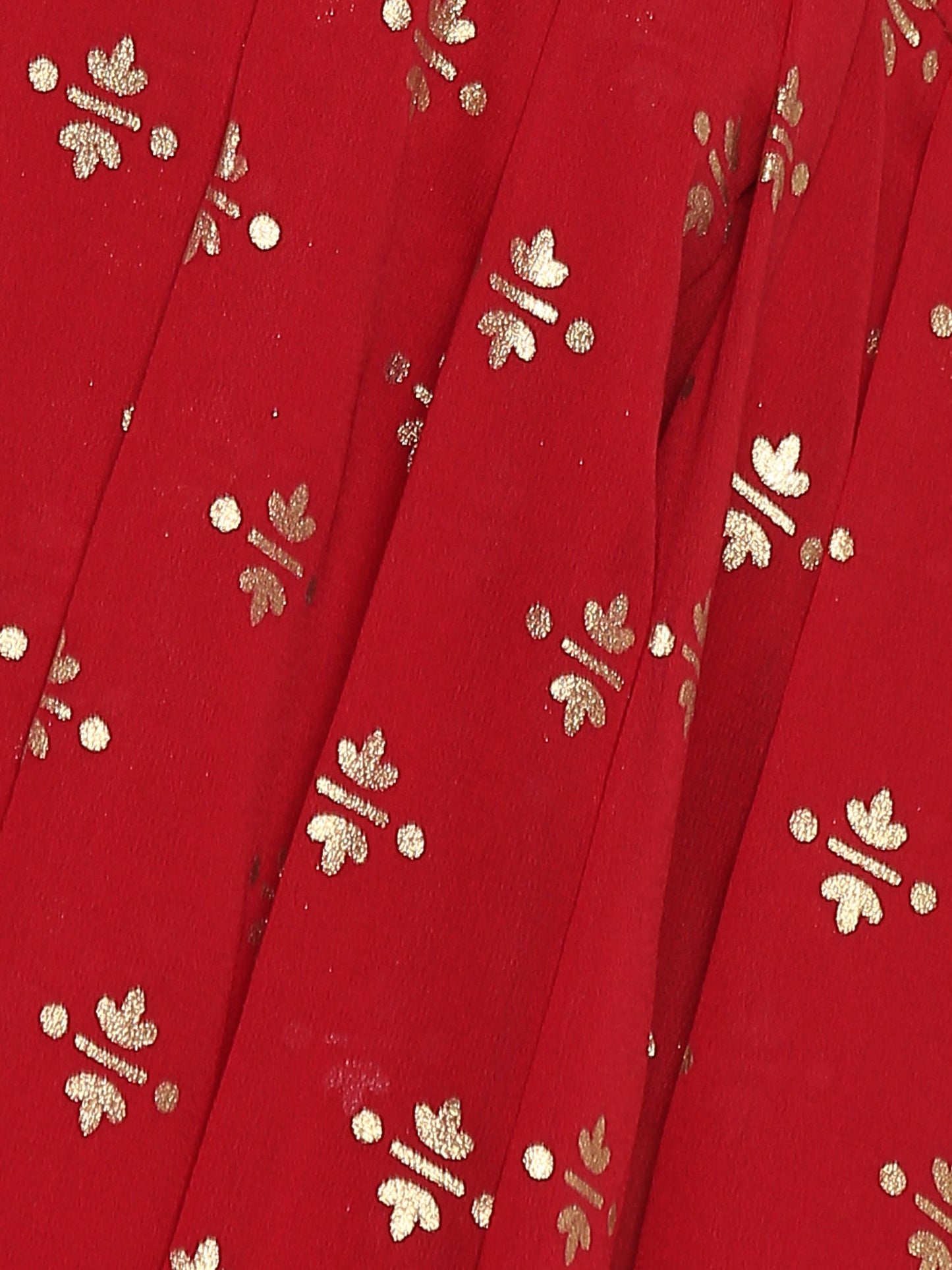 Women's Dark Greem Georgette Printed Ready To Wear Saree