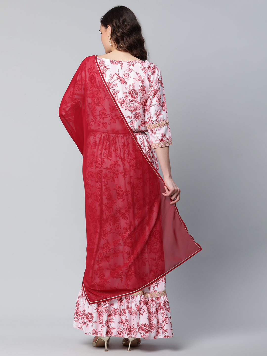 Women's Lehenga Choli Set With Dupatta By Ahalya