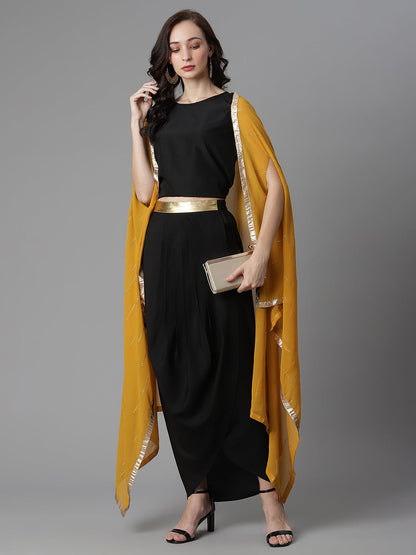 Women's Top, Skirt & Shrug By Ahalya