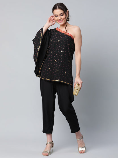 Women's Printed Top With Trouser Set By Ahalyaa