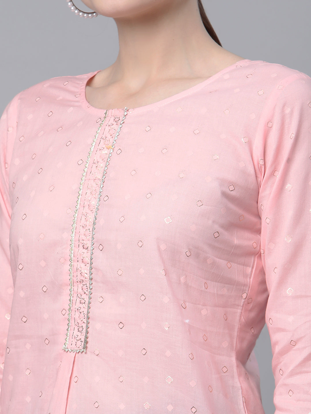 Women's Baby Pink Tunic By Ahalyaa-