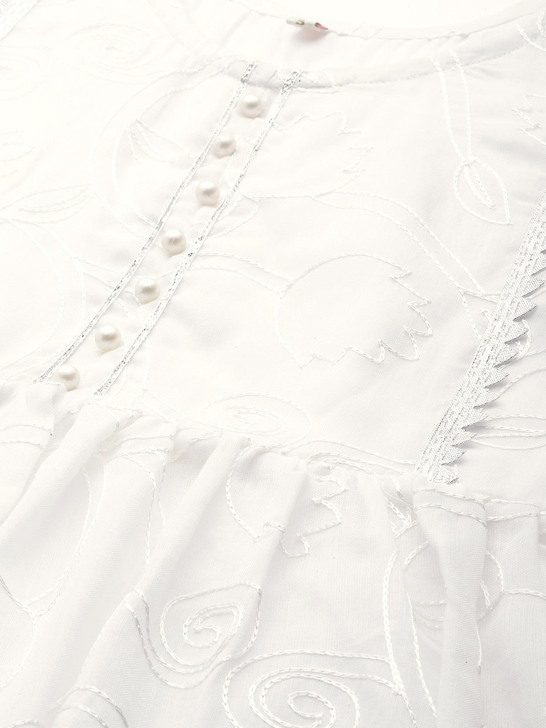 Women's Off-White Cotton Tunic By Aha
