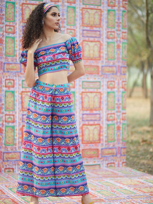 Women's Blue Truck Theme Co-Ord Set