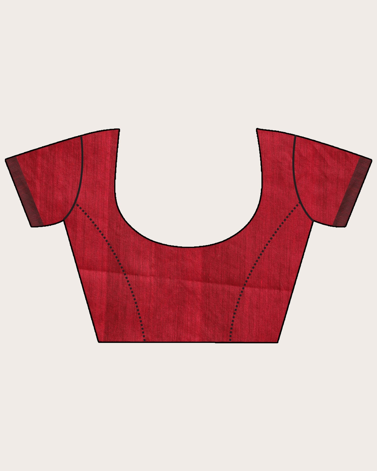 Women's Fuchsia Black Cotton Blend Handloom Tie Dye Jamdani Saree