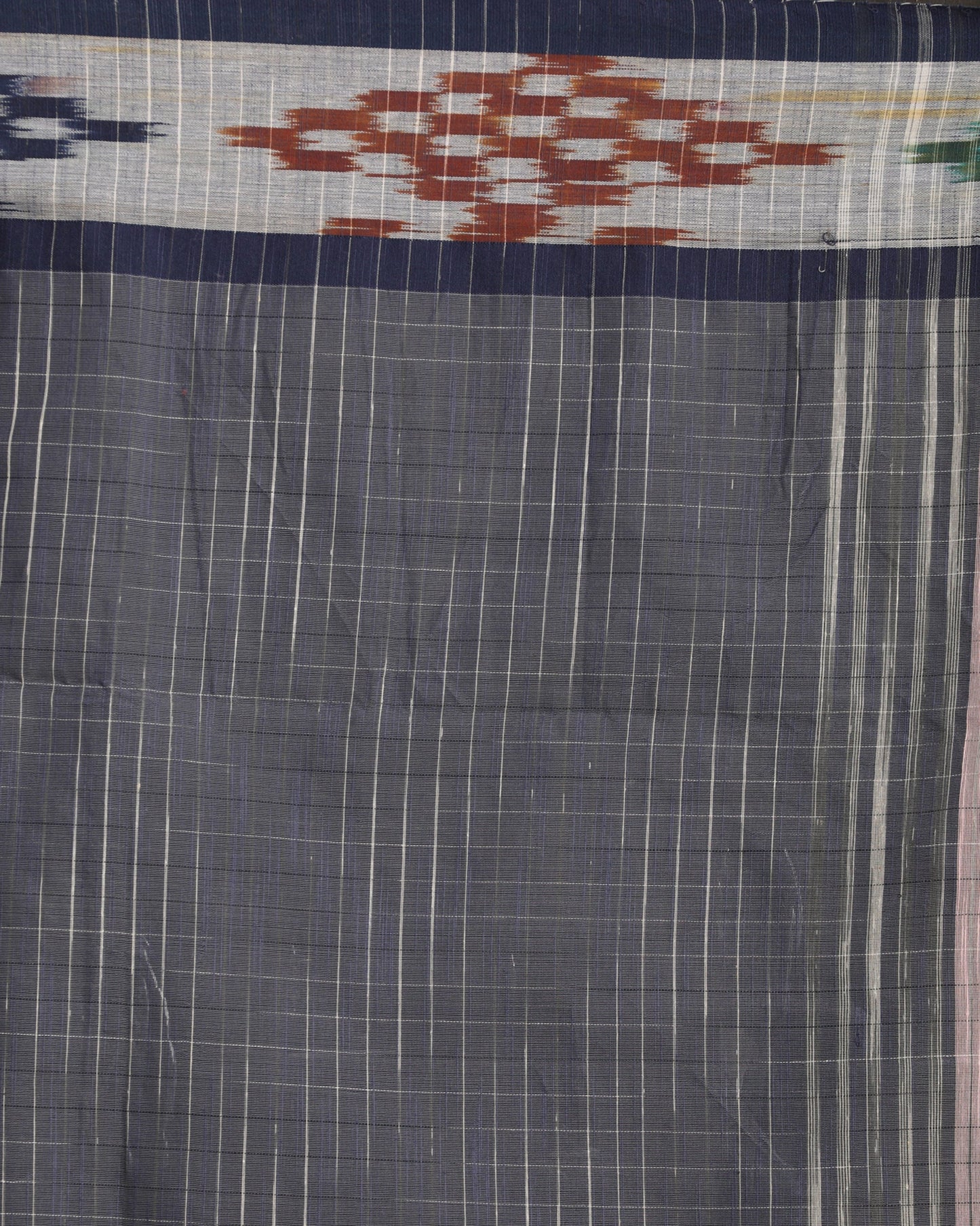 Women's Kotki Border Light Pink Cotton Blend Handloom Saree
