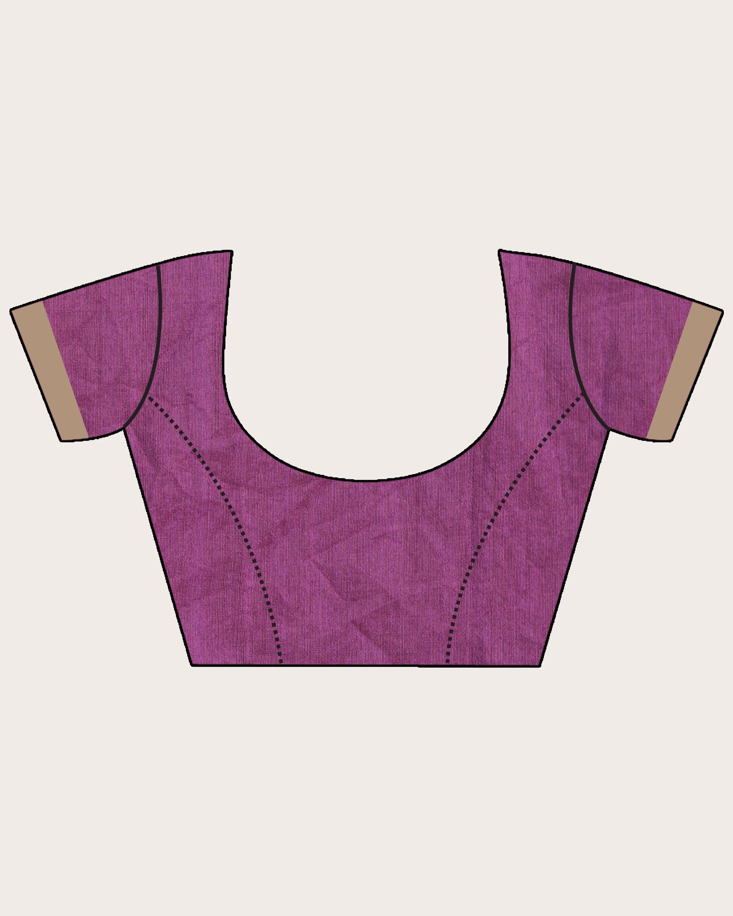 Women's Purple Art Silk Muslin Handloom Embroidery Saree