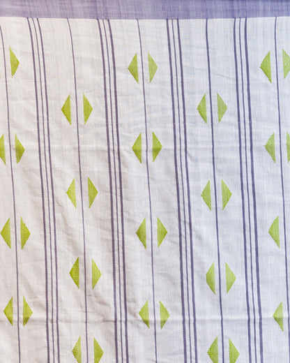 Women's Grey handwoven cotton saree