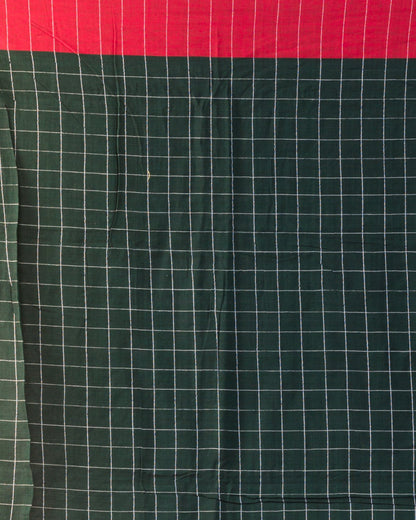 Women's Black handwoven cotton saree
